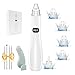 Blackhead Remover Tool, Pore Vacuum Blackhead Remover, 3 Adjustable Suction Levels, USB Rechargeable, 5 Replaceable Heads for Face Deep Cleansing, Blackhead Spatula Tool for Women & Men