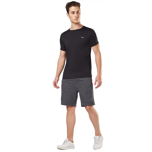 Image of berge' Men's Knits Cotton Polyester Fabric Long Shorts with Secure Zipper Pockets Casual for Men|Gym|Half Pants for Men|Mens