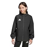 adidas Unisex Kids Entrada26 All Weather Jacket Kids, black/white, 13-14 Years