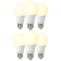DEGNJU A19 LED Light Bulbs, 60 Watt Equivalent LED Bulbs, Soft White 2700K, 800 Lumens, E26 Standard Base, Non-Dimmable, 8.5W Warm White LED Bulbs for Bedroom Living Room,6 Pack