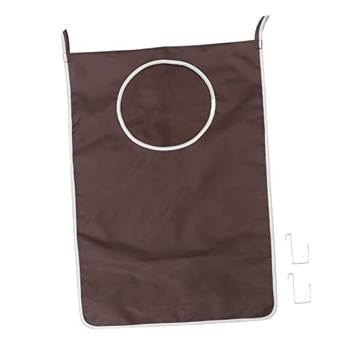 Cesto para ropa sucia de gran capacidad en tela Oxford color café para baño y dormitorio 2