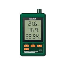 Extech SD700 Barometric Pressure, Humidity, and Temperature Datalogger - Digital Weather Station with SD Card Recording, Triple LCD Display, Excel Data Export, Desktop or Wall Mount
