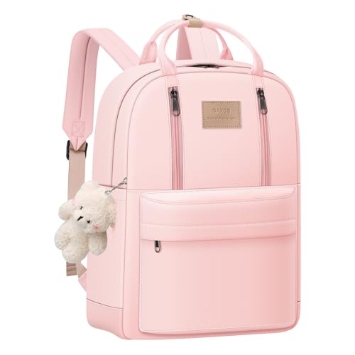 Sac à dos pour l'école GAXOS rose et blanc style coréen 42cm