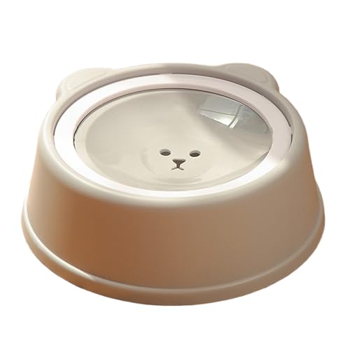 Distributeur flottant pour eau avec écuelle anti-débordement chats