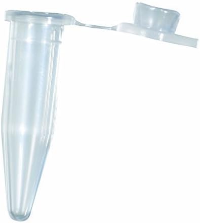 1.5ML PLASTIC CENTRIFUGE TEST TUBE VIAL C/W SNAP CAP PACK 100
