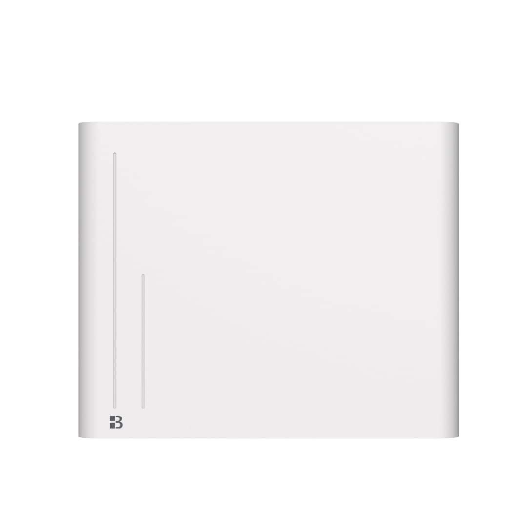 BESTHERM - Radiador eléctrico fijo de inercia seco cerámico 1000 W Bestherm ALBA horizontal blanco