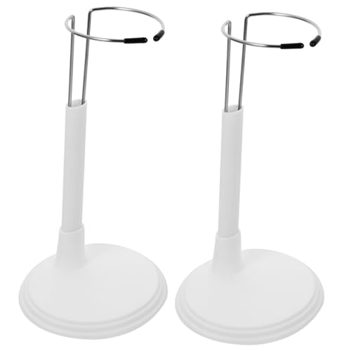 Kisangel 2Pcs Creative Doll Stand Portable Doll Display Rack for Fashion Dolls White Doll Support Bracket for Home and Store Organization