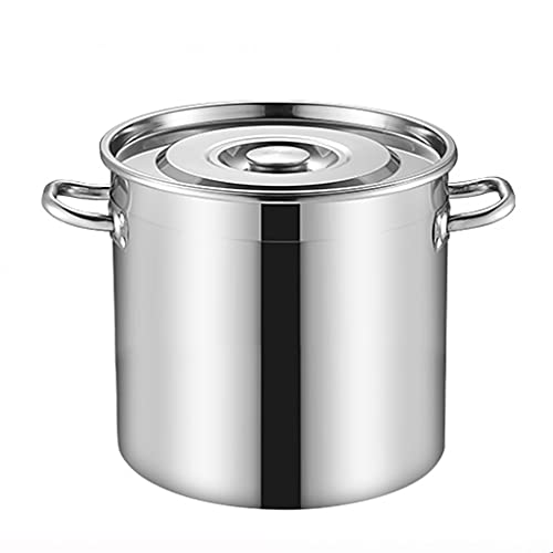 GXXINGIN Olla de Acero Inoxidable 304 para Sopa, Almacenamiento, Vino y arroz, para Cocina de Gas y de inducción (90 L)