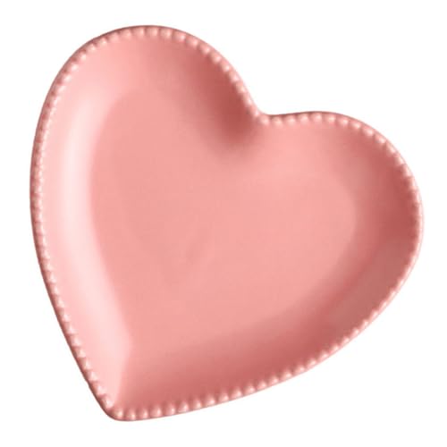LALAFINA ハート型皿 食品盛り皿 スナックトレイ デザート用 食器 家用 サラダトレイ ケーキ皿 贈り物に 再利用可能
