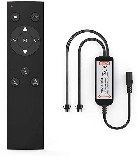 NOVOSTELLA Remote Controller for 79ft LED Strip Light Kit with Tunable White Light, Dimmable, 10 Brightness Levels