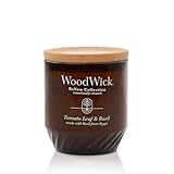 WoodWick Tomato Leaf & Basil Gifts for Women and Men, 6 oz. Renew Medium Candle with Crackling Wick