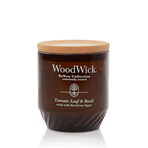 WoodWick Tomato Basil Candle 6 oz Crackling Wick Gift