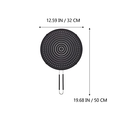 Tapar sartenes con seguridad usando el protector de salpicaduras de grasa para ollas de cocina 7