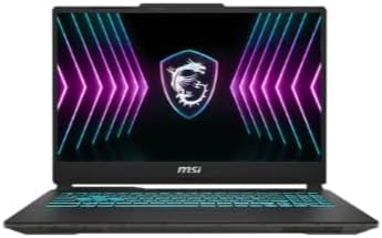 MSI لابتوب العاب سايبورغ 15 A2RUDX انتل كور 7-240H 512GB SSD 16GB RAM انفيديا جيفورس RTX 3050 6GB GDDR6 15.6 انش FHD (1920x1080)، 144Hz، IPS-ليفل ويندوز® 11 هوم، اسود شفاف