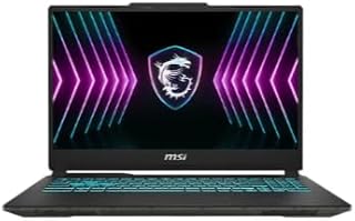MSI لابتوب العاب سايبورغ 15 A2RUDX انتل كور 7-240H 512GB SSD 16GB RAM انفيديا جيفورس RTX 3050 6GB GDDR6 15.6 انش FHD (1920x1080)، 144Hz، IPS-ليفل ويندوز® 11 هوم، اسود شفاف