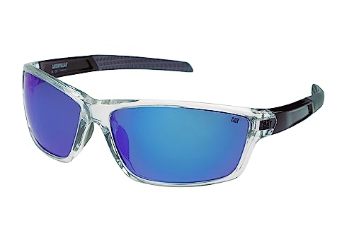 Image of CAT 8020 Men's Polarized Sport Wrap Rectangular Sunglasses, 66 mm, UV400 Protection