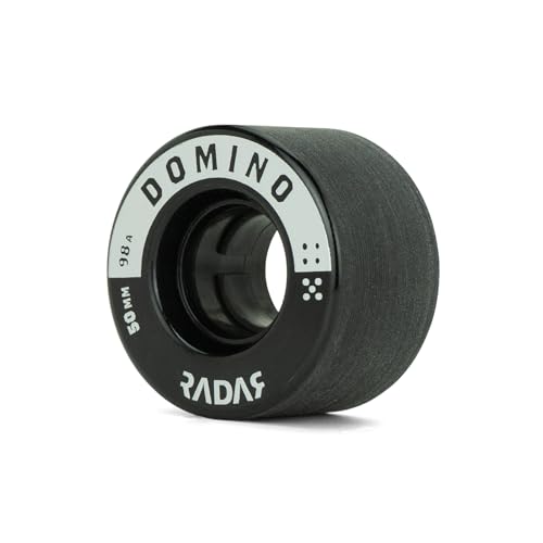 Riedell Radar Domino Wheels Black Silver 98A