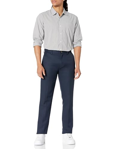 Image of Amazon Essentials Men's Regular-Fit Long-Sleeve Casual Poplin Shirt, Button Front, Business Casual, Collared