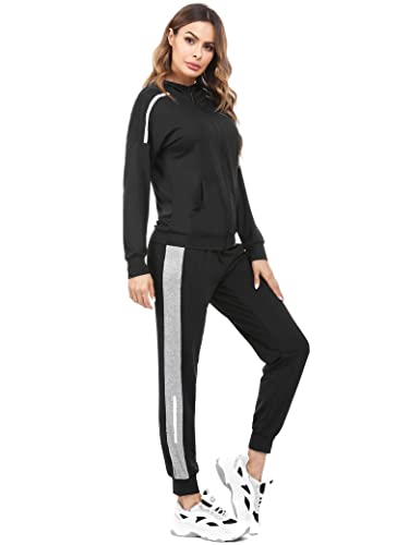 Aottori Damen Sportanzug Set Jogginganzug Damen Freizeitanzug Frauen...