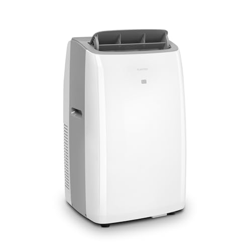 Klarstein Aire Acondicionado Portatil y Silencioso, 4 en 1 Enfriador de Aire para Casa, Modo Noche, Deshumidificador y Ventilador, Aires Acondicionados Pequeños Bajo Consumo, Mando, 14,000 BTU
