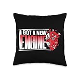 Heart Surgery Survivor Open Support I Got A New Engine Bypass Operation Patient Heart Surgery Throw Pillow, 16x16, Multicolor