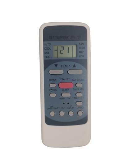 Image of Ac Remote Control Compatible For Carrier Ac Remote /Carrier Split Ac Remote /Carrier Window Ac Remote (Type:R5114 /Bge), Multicolor