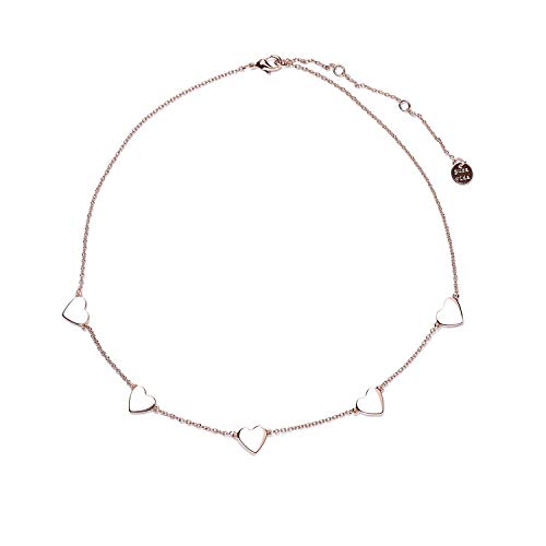 Pura Vida 14" Rose Gold Lovestruck Choker Necklace - Adjustable Length, Brass Base - 3" Extender #TOP11