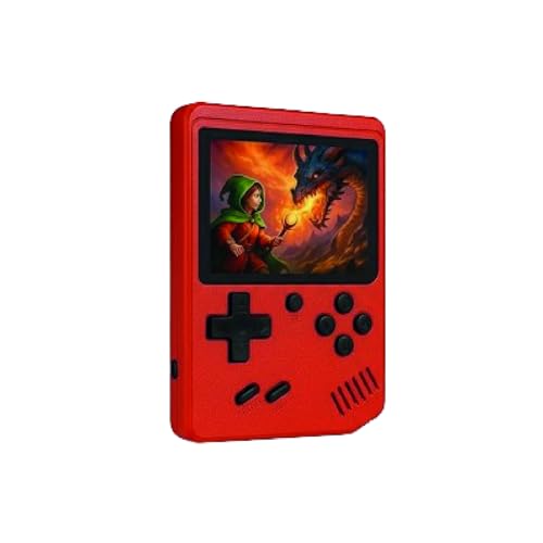 Consola Retro portátil con 400 Juegos clásicos. Consola Retro para niños y Adultos con Pantalla a Color de 3” y Compatible con conexión a TV. Consola de Videojuegos Retro Arcade Color Rojo Consola Retro portátil con 400 Juegos clásicos. Consola Retro para niños y Adultos con Pantalla a Color de 3” y Compatible con conexión a TV. Consola de Videojuegos Retro Arcade Color Rojo