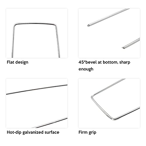 image for Garden Stake ValueHall 100pcs Garden Landscape Staple Anti-Rust Securi