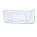 Deflecto 50101 Docupocket oversized magnetic wall file pocket, 15w x 3d x 6-3/8h, clear
