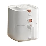 Freidora de aire 4L Freidora de aire 6 en 1 Freidora sin aceite Freidora de calor Asador Deshidratador Horno de convección Control de perilla doble [Clase de eficiencia energética A+++] Double the