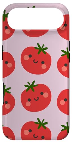 トマト柄 かわいい ハッピー トマト フルーツ ビーガン フルータリアン スマホケース iPhone Air 用