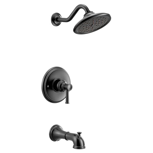 Moen Belfield Matte Black M-CORE 3-Series Kit de Recorte para Tina y Ducha con 1 Manija, Válvula Requerida, UT3313BL miniatura 1