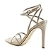Calvin Klein Women's Tegin Heeled Sandal, Nude, 9