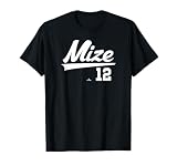 Player Name Swoosh Casey Mize Detroit Baseball MLBPA T-Shirt