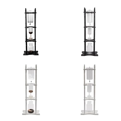 SAYEYBU Ice-Drip-Kaffeemaschine, 2500 Ml Cold Brew-Drip-Kaffeekanne, Manuelle Cold Brew-Kaffeemaschinen Im Retro-Stil, Haushaltskaffeemaschine Aus Kiefernholz Und Glas – Bild 6