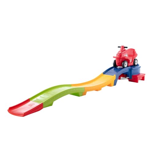 Step2 Up & Down Roller Coaster Toy for Kids, Ride On Push Car, Indoor/Outdoor Playset, Toddlers Ages 2 - 5 years old, Compact Storage, Max Weight 50 lb., Multicolor