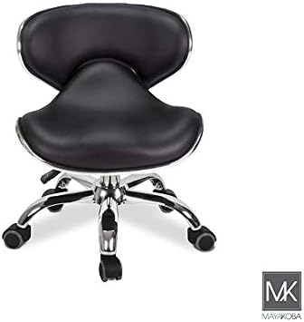 MAYAKOBA SET OF 2 Nail Salon Pedicure Stool UMI Pedicure Chair Short Adjustable Comfort Pneumatic Pump Salon Furniture & Equipment BLACK