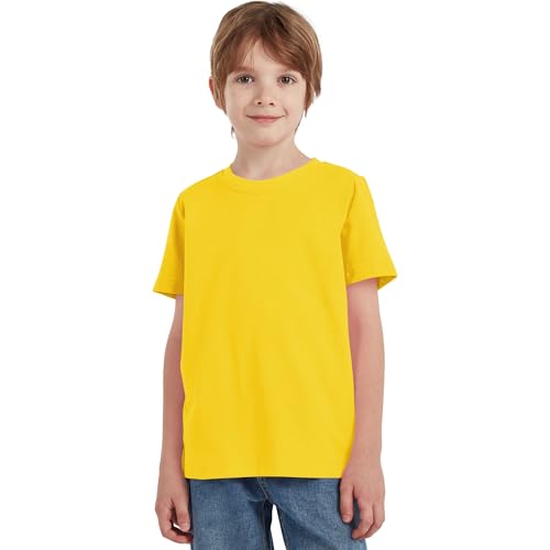 Image of Dreammonkey 2T-12Years Kids Cotton T-Shirt Short Sleeve Crew Neck Tshirt for Boys and Girls
