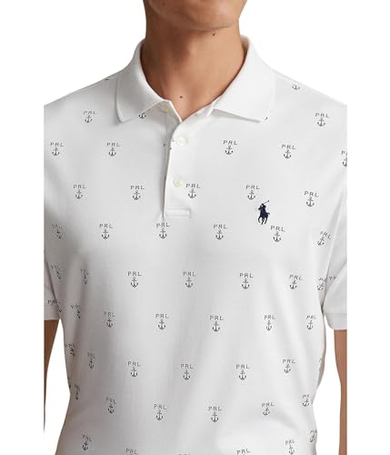 Image of POLO RALPH LAUREN Men's Classic Fit Printed Soft Cotton Polo Shirt