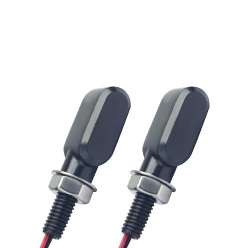 Luces traseras de freno para moto con intermitentes ámbar de 8mm 6