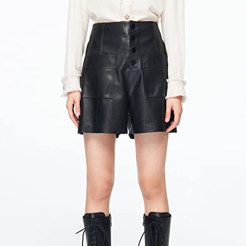 Short en cuir femme taille haute fin pour en finir avec les cuisses serrées