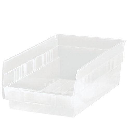 Quantum QSB102CL Clear Economy Shelf Bin, 11-5/8