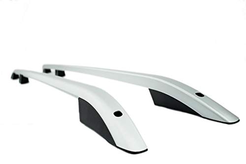 TVA Styling Transporter T5 & T6 Silver Aluminium Roof Rails LWB, Easy Fit, Non Drill, Anodised OEM Finish