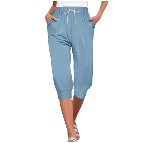 Pantalon de randonnée léger en coton respirant et leggings de sport stretch pour femme