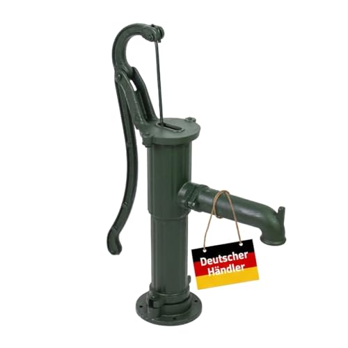 Schwengelpumpe Gartenpumpe Handschwengelpumpe Wasserpumpe Brunnenpumpe Handpumpe Nostalgie Grün