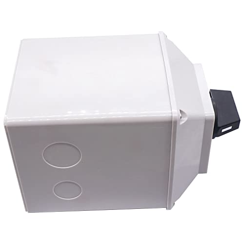 Taiss Changeover Switch 3 Position Selector Switch Box 12 Terminals 63A 690V Universal Latching Rotary Cam Selector Switch With Waterproof Exterior Box Lw26-63/3-Box #TOP6