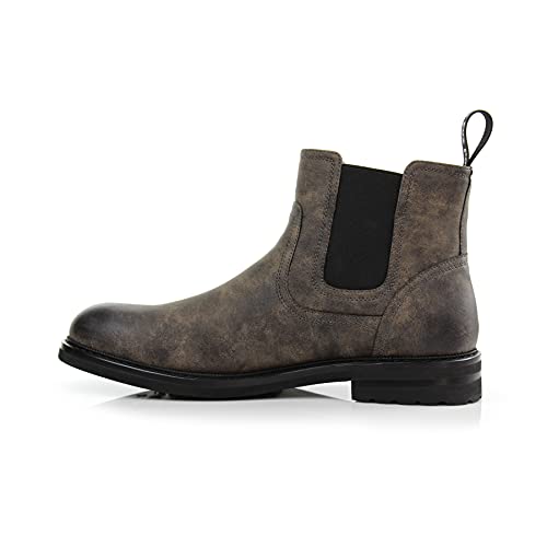 Image of Polar Fox Men's Classic High-Top Chelsea Boot | Stylish Slip-On Ankle Boot for Dress, Casual & Formal Wear
