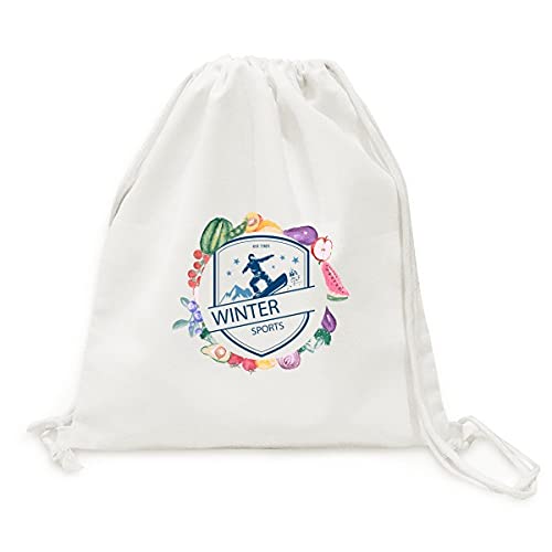 Sac en tissu pliable snow mountain de qualité supérieure