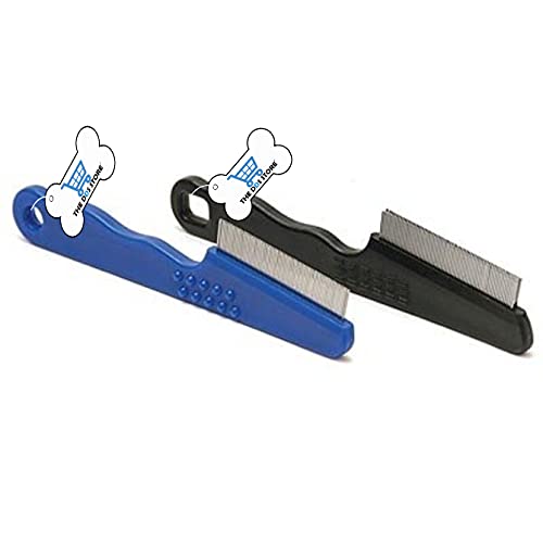 THE DDS STORE Flea Comb with Double Row of Teeth Double Row of Closely Spaced Metal Pins Removes Fleas, Flea Eggs, and Debris from Your Pet’s Coat - Suitable For Dogs And Cats Pack of 1 (Color May Vary) (B09FY9NL6H) Amazon Price History, Amazon Price Tracker